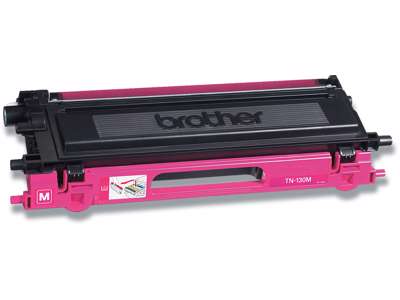 Toner, TN130M, Magenta-rød, 1.500 sider, Brother 