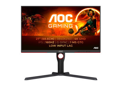 AOC G3 U27G3X/BK computerskærm 68,6 cm (27") 3840 x 2160 pixel 4K Ultra HD LED Sort, Rød