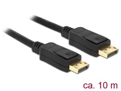 DeLOCK 84862 DisplayPort kabel 10 m Sort