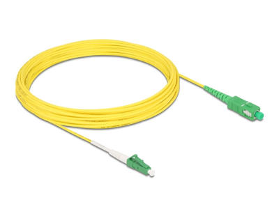 DeLOCK 83876 InfiniBand og fiberoptisk kabel 10 m LC SC LC/SC Gul