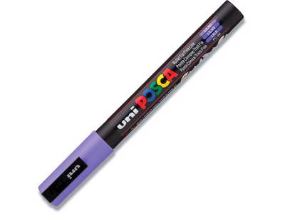 Paint marker, 0.9-1.3 mm, Lilla, Rund spids, uni Posca PC-3M