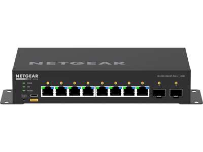 NETGEAR GSM4210PX-100EUS netværksswitch Administreret L2/L3 Gigabit Ethernet (10/100/1000) Strøm over Ethernet (PoE) Sort