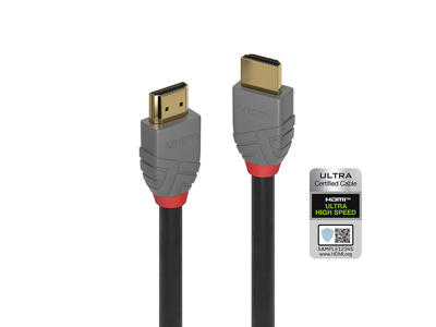 Lindy 36951 HDMI-kabel 0,5 m HDMI Type A (Standard) Sort