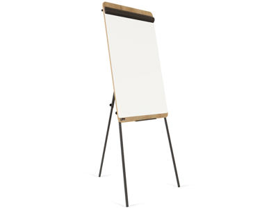 Flipover, Gulvmodel, 67x99 cm, Lakeret magnetisk stål whiteboardplade,Melamin, Naga Rocada Natural