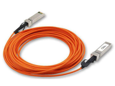 Lanview MO-C-QSFP-H40G-AOC7M InfiniBand og fiberoptisk kabel 7 m Orange, Sølv