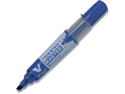 Whiteboard marker, Skrå spids, Blå, 2-6 mm, Pilot V Board Master WBMA-VBM-MC-BG-L