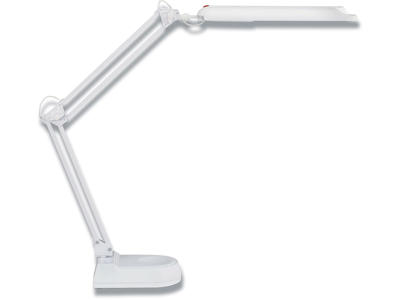 Bordlampe, LED, Med justerbar arm, Hvid, Naga Maul Atlantic