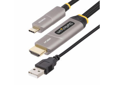 StarTech.com 145B-USBC-HDMI4K-AOC videokabel adapter 9,15 m USB Type-C HDMI Type A (Standard) Sort