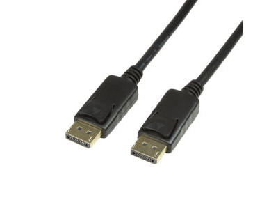 LogiLink CV0074 DisplayPort kabel 5 m Sort