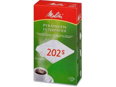 Kaffefiltre, 202, Pyramide, 500 filtre, Melitta 