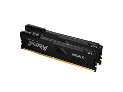 Kingston Technology FURY 32GB 3200MT/s DDR4 CL16 DIMM (Sæt med 2) Beast Black