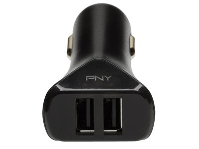 PNY P-P-DC-2UF-K01-RB oplader til mobil enhed Universel Sort Cigartænder Automatisk