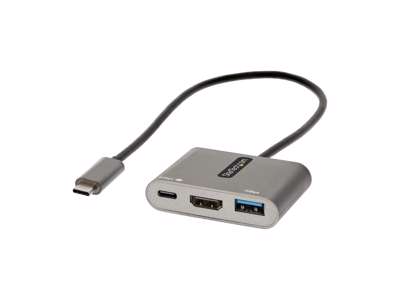 StarTech.com CDP2HDUACP2 dockingstation Ledningsført USB 3.2 Gen 1 (3.1 Gen 1) Type-C Grå