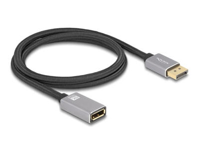 DeLOCK 81079 DisplayPort kabel 1 m Sort, Grå