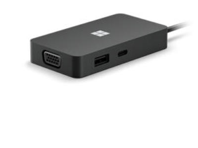 Microsoft Surface USB-C Travel Hub Ledningsført USB 3.2 Gen 2 (3.1 Gen 2) Type-C Sort