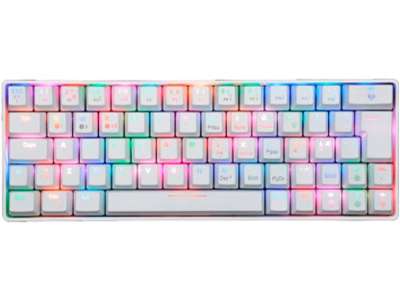 Gaming Keyboard, 60%, White, Fourze GK60