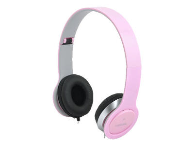 LogiLink HS0032 hovedtelefoner/headset Ledningsført Opkald/musik Lyserød