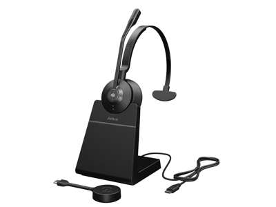 Jabra 9553-475-111 hovedtelefoner/headset Trådløs Kontor/Callcenter Bluetooth Opladningsstativ Sort