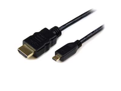 StarTech.com HDADMM1M HDMI-kabel 1 m HDMI Type A (Standard) HDMI Type D (Micro) Sort