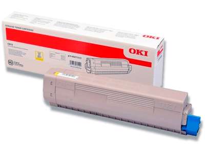 Toner, C813, Yellow-gul, 5.000 sider, OKI 46471113