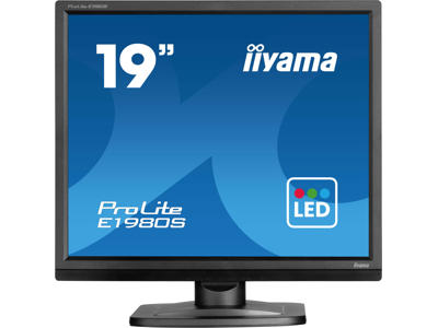 iiyama ProLite E1980S-B1 computerskærm 48,3 cm (19") 1280 x 1024 pixel VGA LED Sort