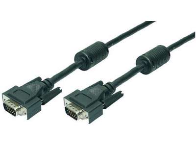 LogiLink 20m VGA M/M VGA kabel VGA (D-Sub) Sort