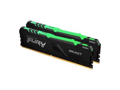 Kingston Technology FURY Beast RGB hukommelsesmodul 64 GB 2 x 32 GB DDR4 3200 MHz