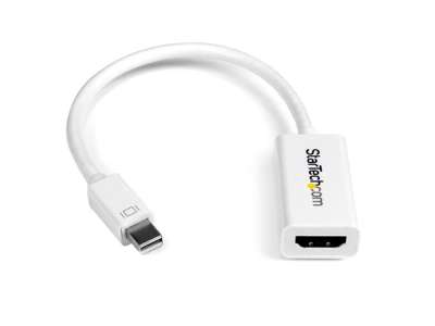 StarTech.com MDP2HD4KSW videokabel adapter 0,15 m Mini DisplayPort HDMI Hvid