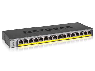 NETGEAR GS116PP Ikke administreret Gigabit Ethernet (10/100/1000) Strøm over Ethernet (PoE) Sort