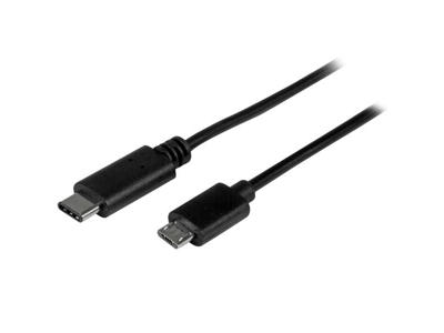 StarTech.com USB2CUB50CM USB-kabel USB 2.0 0,5 m USB C Micro-USB B Sort