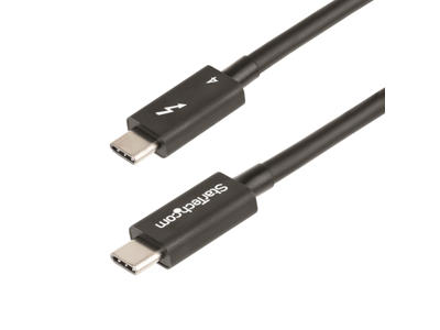 StarTech.com TBLT4MM50CM Thunderbolt kabel 0,5 m 40 Gbit/sek. Sort