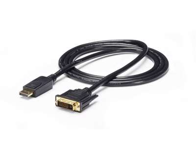 StarTech.com DP2DVI2MM6 videokabel adapter 1,8 m DisplayPort DVI-D Sort