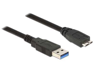 DeLOCK 85074 USB-kabel USB 3.2 Gen 1 (3.1 Gen 1) 2 m USB A Micro-USB B Sort