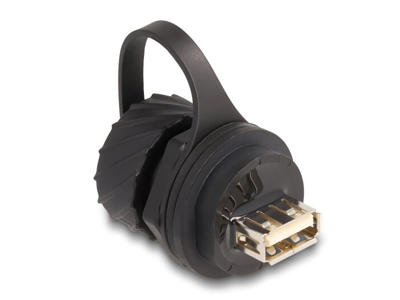 DeLOCK 88010 kabel kønsskifter USB 2.0 Type-B USB 2.0 Type-A Sort