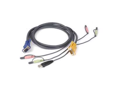 iogear 6' Micro-Lite™ Bonded All-in-One USB KVM Cable KVM-kabel 1,83 m