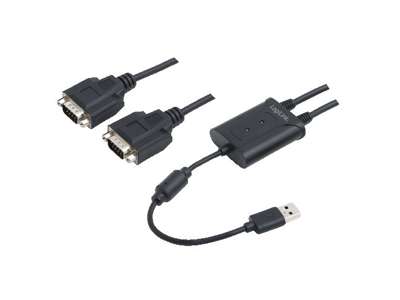 LogiLink AU0031 serielkabel Sort USB Type-A DB-9