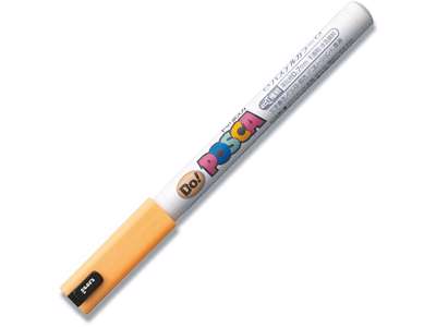 Paint marker, 0.7 mm, Pastel orange, Ultra-fin spids, uni Posca PC-1MR