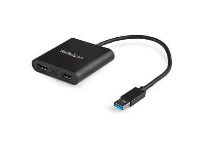 StarTech.com USB32HD2 USB grafisk adapter 3840 x 2160 pixel Sort