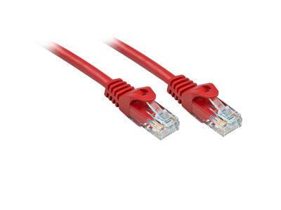 Lindy RJ-45/RJ-45 Cat6 1m netværkskabel Rød U/UTP (UTP)