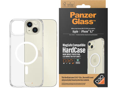 Cover, iPhone 15 Plus, Transparent, PanzerGlass HardCase MagSafe 