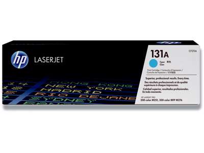 Toner, 131X, Cyan-blå, 1.800 sider, HP CF211A