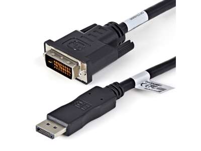 StarTech.com DP2DVIMM6X10 videokabel adapter 1,82 m DVI-D DisplayPort Sort