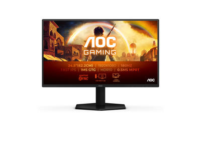 AOC G4 25G42E computerskærm 62,2 cm (24.5") 1920 x 1080 pixel Fuld HD LED Sort, Rød