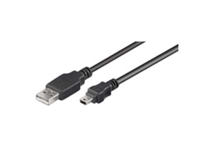 Microconnect USBAMB53 USB-kabel USB 2.0 3 m USB A Mini-USB B Sort