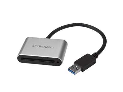 StarTech.com CFASTRWU3 kortlæser USB 3.2 Gen 1 (3.1 Gen 1) Sort, Sølv