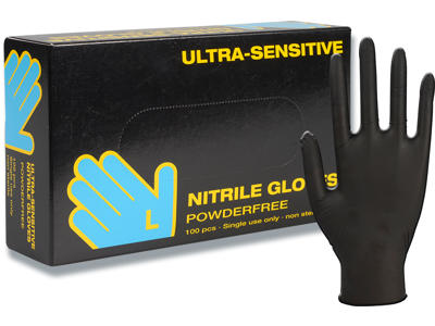 Engangshandsker, Nitril, Large, 100 handsker, Boisen Safety Ultra Sensitive