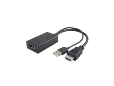 Microconnect HDMDPP1 videokabel adapter 0,15 m HDMI Type A (Standard) DisplayPort Sort