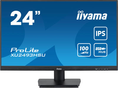 iiyama ProLite XU2493HSU-B6 computerskærm 61 cm (24") 1920 x 1080 pixel Fuld HD LED Sort