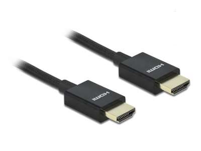 DeLOCK 85385 HDMI-kabel 2 m HDMI Type A (Standard) Sort