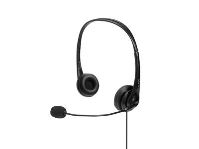 Lindy 42870 hovedtelefoner/headset Ledningsført Opkald/musik USB Type-A Sort